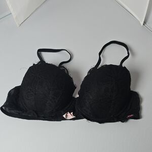 PINK Victoria's Secret Black Lace Bra